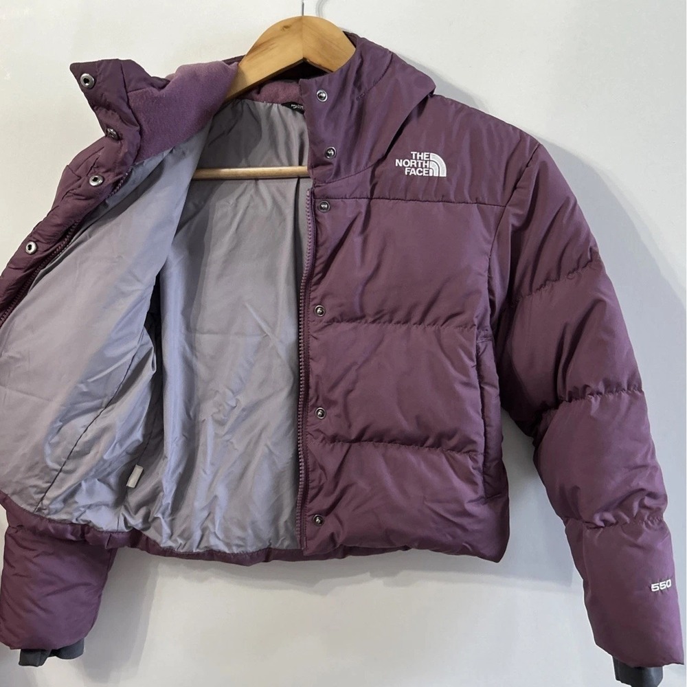 Girls The North Face 550 DOWN Puffer Coat Sz Small 7/8